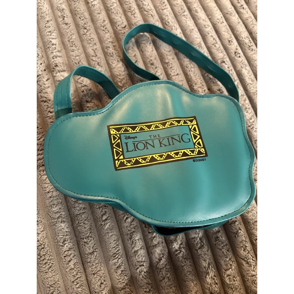 Vintage Disney The Lion King Simba Face Crossbody Purse 90s Faux Leather Bag - Picture 2 of 5